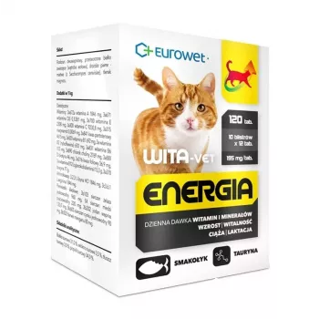 EWE EUROWET Wita-Vet Energia Multivitamiini- ja Mineraalilisand Kassidele - 120 Tabletti