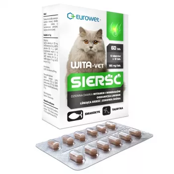 EWE EUROWET Wita-Vet Coat - toidulisand kassidele - 60 tabletti