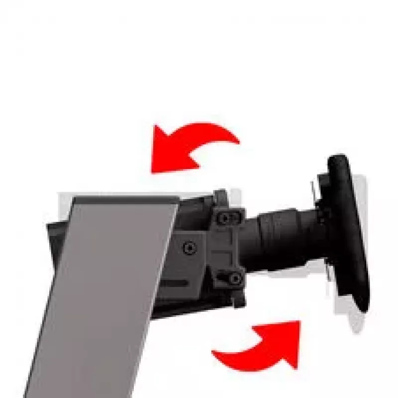 SABELT DD Wheel Front Mount – otseveoratta aluse kinnitusklamber, must pulbervärvitud teras