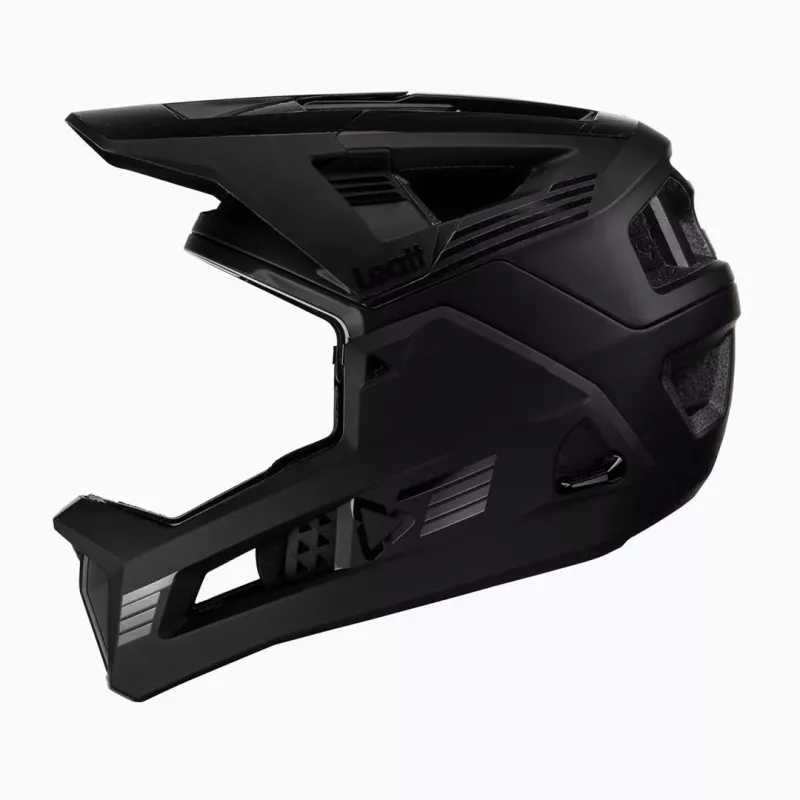 LEATT MTB Enduro 4.0 V23 Jalgrattakiiver eemaldatava lõuakaarega, suurus M, must