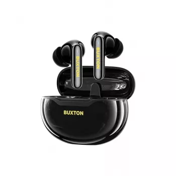 BXT Buxton BTW 7200 Black Tuya - Juhtmeta kõrvaklapid kõrvaklapikarbiga, must, Bluetooth 5.2, IPX4, puutetundlik juhtimine, Tuya Smart App