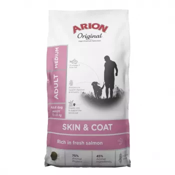 AIN ARION Original Skin & Coat Medium Salmon Dry Dog Food 12 kg