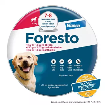 ENA ELANCO Foresto kaelarihm koertele üle 8 kg