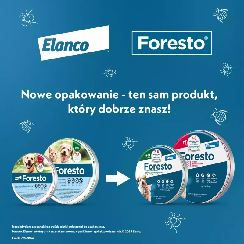ENA ELANCO Foresto kaelarihm koertele üle 8 kg