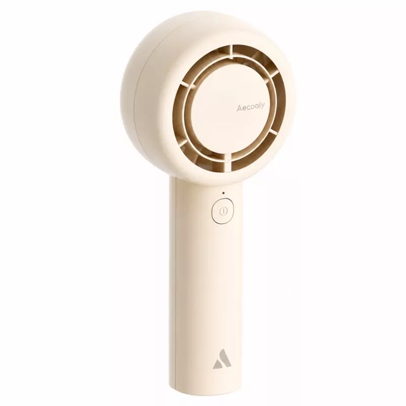 AEL Aecooly Halo 01 kaasaskantav käeshoitav ventilaator, beež