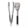 OXO Good Grips Grilli Spaatli ja Tangide Komplekt, Must/Hõbe, 2-osaline