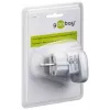 Goobay 94026 Reisadapter UK, US, IT, CH – EU, Valge