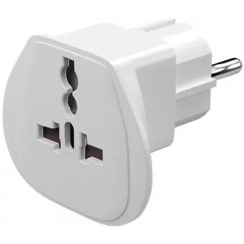 Goobay 94026 Reisadapter UK, US, IT, CH – EU, Valge