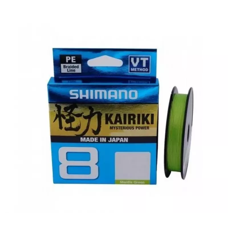 SHIMANO Kairiki 8 Punutud õngenöör 0,060mm 150m 5,3kg Mantis Green