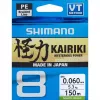 SHIMANO Kairiki 8 Punutud õngenöör 0,060mm 150m 5,3kg Mantis Green