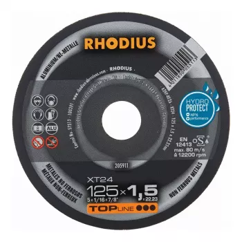 RHODIUS XT24 Lõikeketas 125x1,5x22,23 mm 10 tk