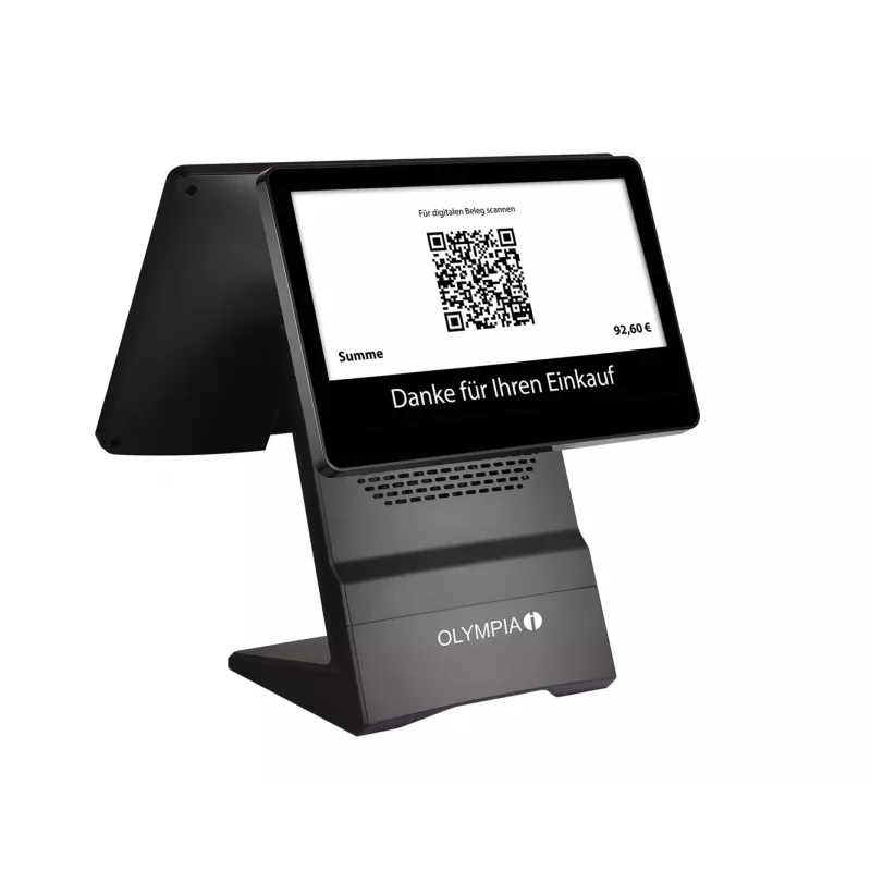 OLYMPIA T400K All-in-One 39.6 cm (15.6 tolli) puuteekraaniga POS-terminal must