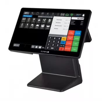 OLYMPIA T400K All-in-One 39.6 cm (15.6 tolli) puuteekraaniga POS-terminal must