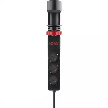 Olympia IOIO SL 3000 Must lauaserva toiteplokk 3 Schuko pistikupesa ja 2 USB-A pordiga, 1,5 m kaabel