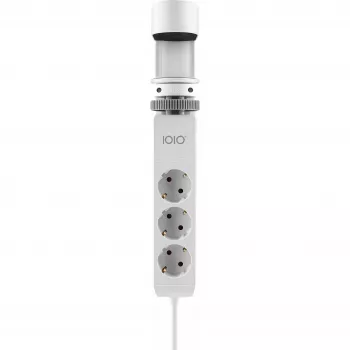 Olympia IOIO SL 3000 laua serva toiteplokk valge 3 Schuko pistikupesa 2 USB-A 1,5 m kaabel