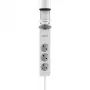 Olympia IOIO SL 3000 laua serva toiteplokk valge 3 Schuko pistikupesa 2 USB-A 1,5 m kaabel