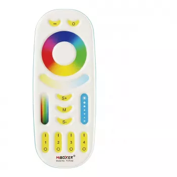 MIBOXER FUT092v2 LED-pult RGB+CCT 4 tsooni 2,4 GHz Valge