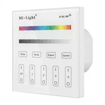 MIBOXER T3 LED-puldiga nutipaneel RGB/RGB-W 4 tsooni Milight/Miboxer