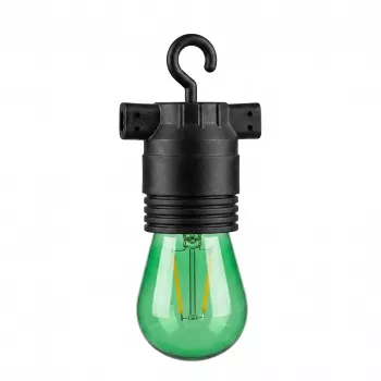SYNERGY21 LED Retrofit E27 S14 Green 2W for String Lights