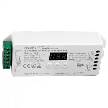 MIBOXER D3-CX LED DMX 3-kanaliline RGB-kontroller DMX512