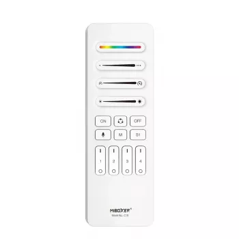 Synergy 21 Pixel LED Remote Control SPI - Pixel 2.4GHz (RGB/RGB-W/RGB+CCT) 4 tsooni 4 stseeni *Milight/Miboxer* (Valge) (C10-W)