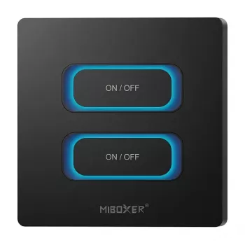 MIBOXER ESZ2B 2-kohaline nutikas seinakontroller liikumisanduriga, Zigbee 3.0 + 2,4 GHz, dimmer, valge
