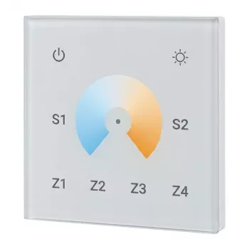 SYNERGY21 LED Controller EOS 05 Wall Dimmer Dual White (CCT) Touch 4 Zones