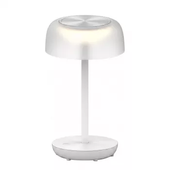 SYNERGY21 LED laualamp SOLAR/laetav aku, välitingimustesse IP54, puutetundlik lüliti dimmimisega, läbipaistev-valge