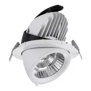 SYNERGY21 LED süvistatav valgusti 40W Valge, kallutatav, soe valge