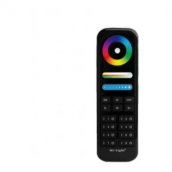 Miboxer Synergy 21 LED-pult RGB-WW RGB-CCT 8 tsooni must (FUT089B)