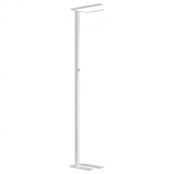 Synergy 21 LED Office Line põrandalamp Dike valge, dimmitav