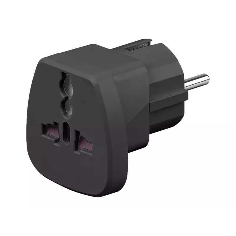 Goobay 94028 Travel Adapter Type F Schuko White