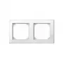 MERTEN 2-kohaline pistikupesa raam valge 15,2 x 8,1 cm