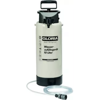GLORIA Plastikust Survestatud Veepaak, 10L, Seljakotiprits, Roheline/Hall
