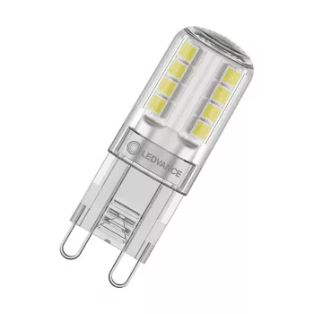 OSRAM LED PIN G9 2.6W 827 Clear G9 LED-lamp koos retro-pistikupesaga