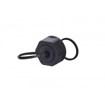METZ CONNECT BTR E-DAT Industry IP67 V1 Bulkhead Protective Cap for Flange Housing, Grey