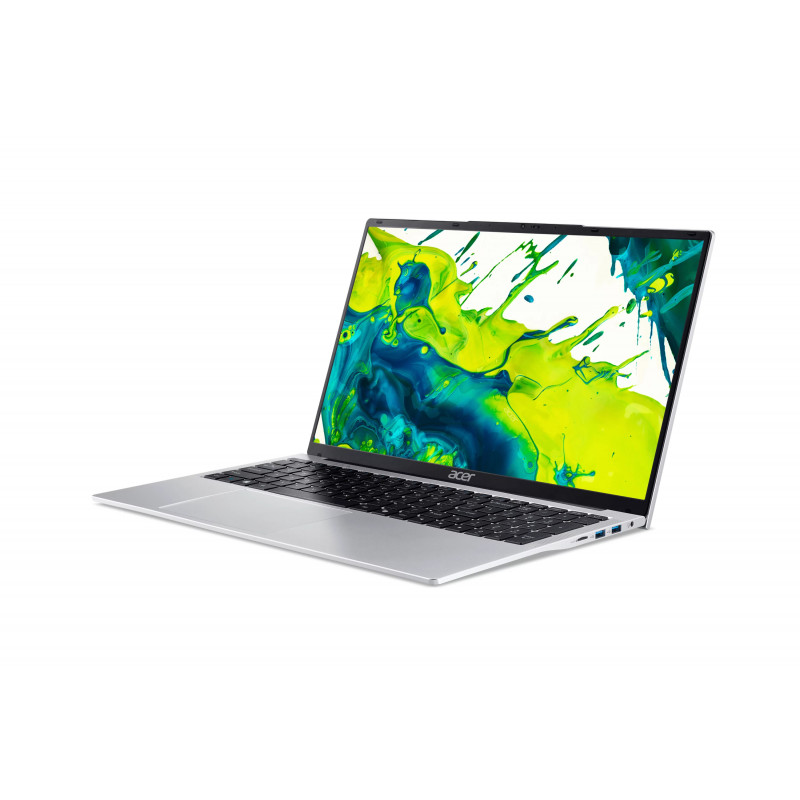Acer Aspire Lite 17 AL17-31P Sülearvuti - Intel N355 - 8GB RAM - 512GB SSD - 17.3 inch TN HD+ - Wi-Fi 6 - Helehõbe - Prantsuse klaviatuur - Windows 11 Home