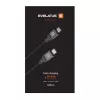 Evelatus USB-C to USB-C kaabel 1,2 m 60 W PD punutud nailonist valge