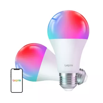 LEPRO B2-2 E27 Wi-Fi LED-pirn, 1100 lm, 2-pakk