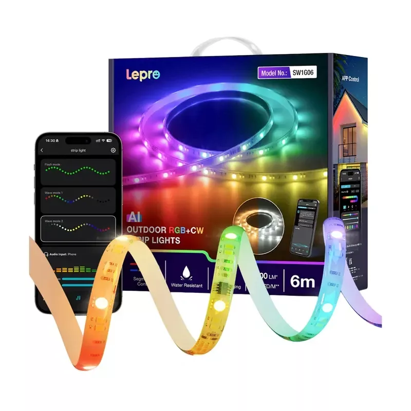 LEPRO SW1-6 RGB nutikas LED-riba, 6 m