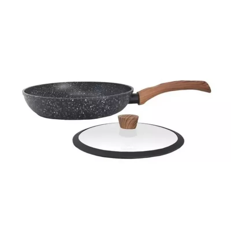 Westinghouse WCCS008506AMBB 6-osaline sepistatud alumiiniumist pottide ja pannide komplekt mittekleepuva kattega, induktsioonile sobiv, must/hall