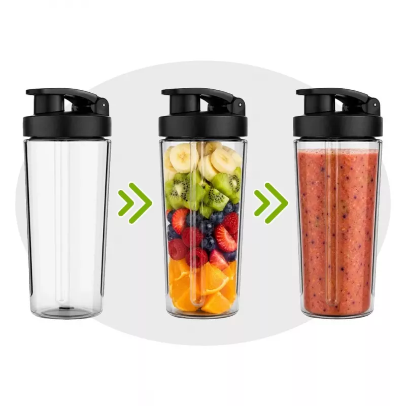 Westinghouse Avanti Cordless Personal Blender WKBEA03 - Must hõbedaste aktsentidega