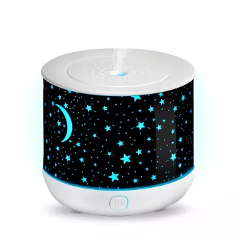 RIO DHNT-EU/1.4 Dream Time Ultraheli Aroomi Difuusor, Niisutaja ja Öövalgus, 120 ml, 7-värviline LED