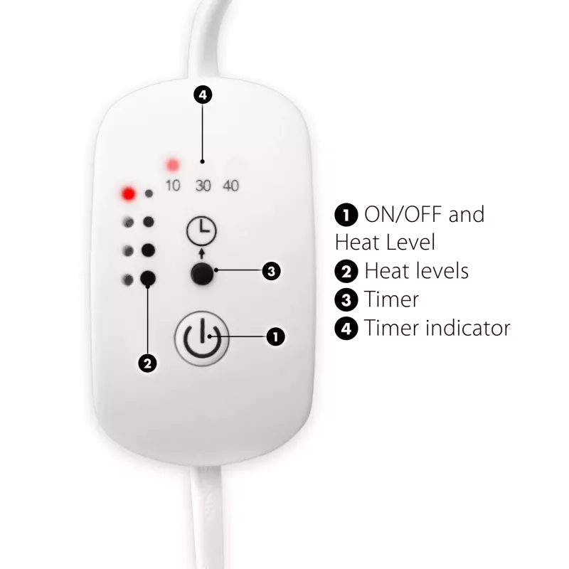 Bodi-Tek BT-LAMH-EU/1,1 infrapunaküttekeha 150W valge/hall