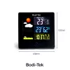 Bodi-Tek BT-HGWS-EU/1,2 Digitaalne ilmajaam juhtmevaba välisanduriga, LCD-ekraan, ilmaennustus, kuufaas, äratus, taustvalgustus