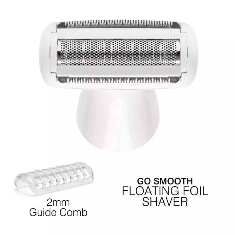 Rio SHTR-EU/1.3 Go Smooth 4-in-1 naiste raseerija ja bikiinitrimmer, valge