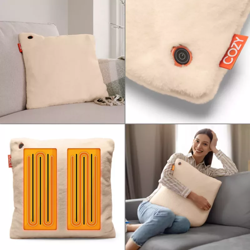 Bodi-Tek BT-CSHT2-F-BG-PB10 COZY Una Soojendusega Mugavuspadi ja Power Bank 10000 mAh, Beež