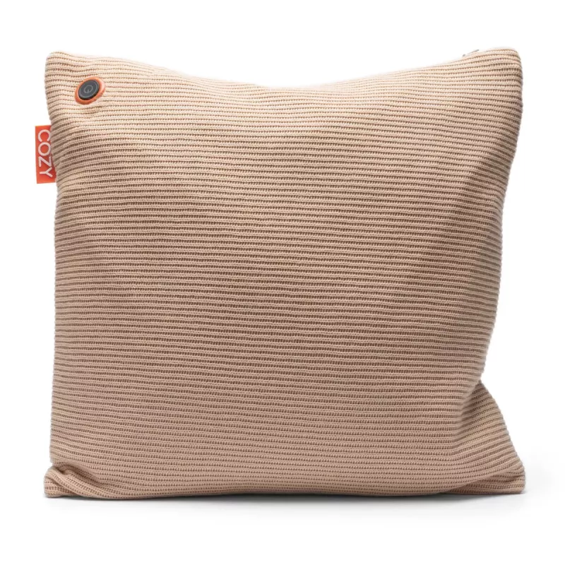 Bodi-Tek BT-CSHT2-K-BG-PB10 COZY Una Cushion Knitted & Power Bank 10000 mAh, Beige