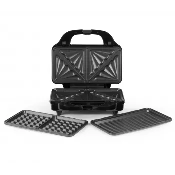 Salter EK2143TFVDE XL 3 in 1 Snack Maker - Must/Hõbe
