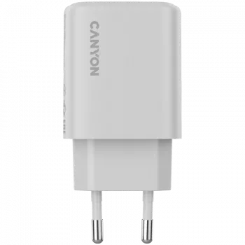 CANYON OnCharge 200 20W 1xPD 1xQC EU Valge seinalaadija